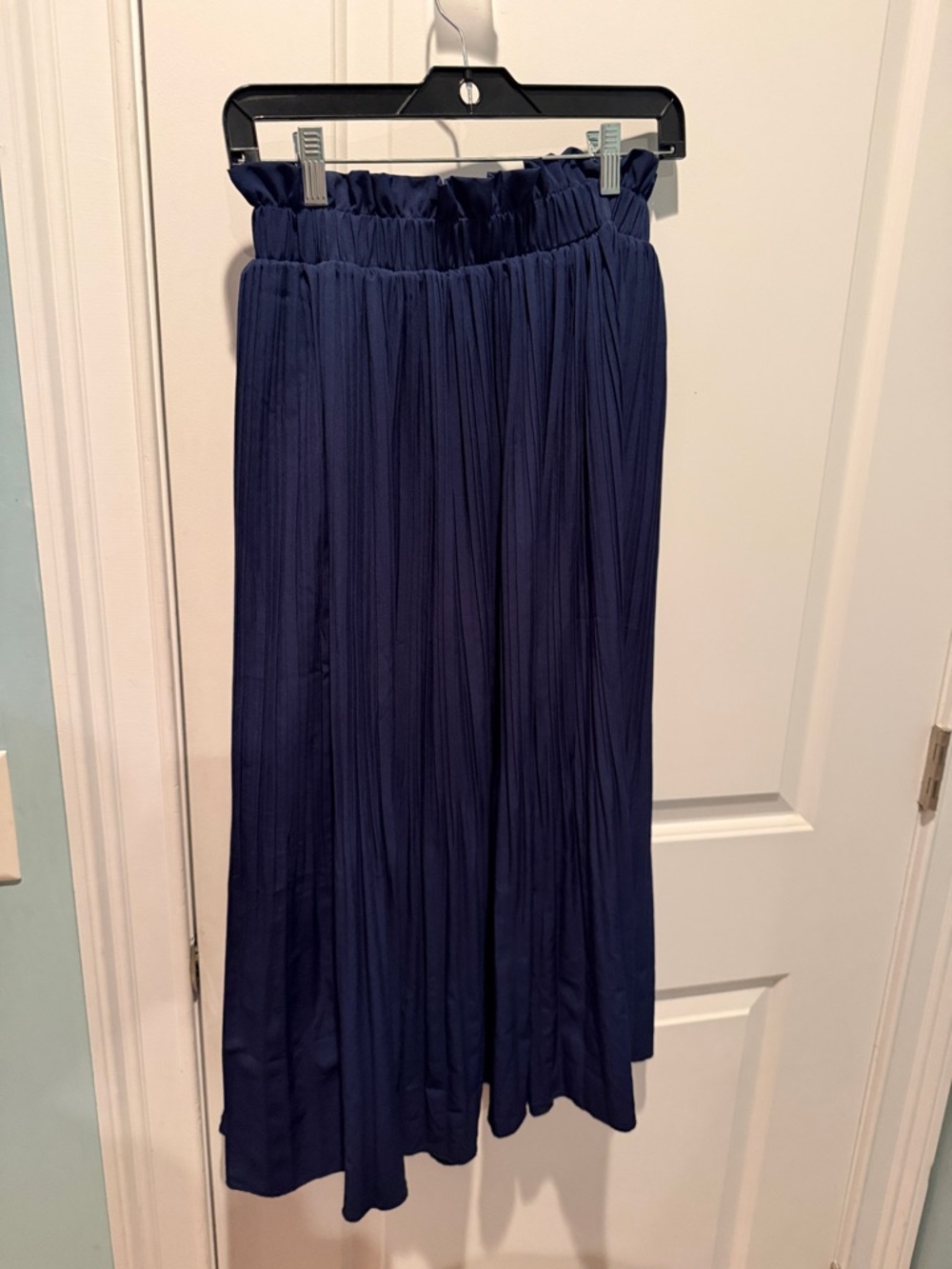 Pleated Maxi Skirt in Navy - Elegant Everyday Style